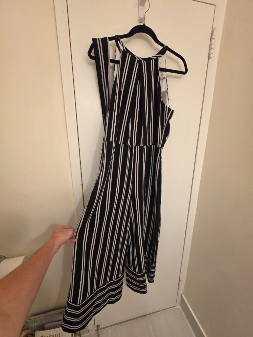 NWT - Size 6 - Bought from Melanie Lyne - Emma & Michelle Pinstriped Jump Suit